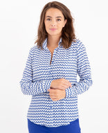 Je m'appelle Tops Royal Blue/Blanc / XS Blouse Perfecte | Royal Blue/Blanc