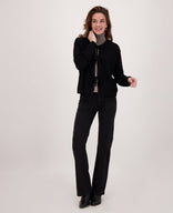 Je m'appelle Broeken Pant Flare Denim | Zwart