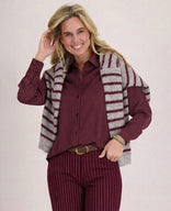 Je m'appelle Tops Blouse Bodine | Burgundy