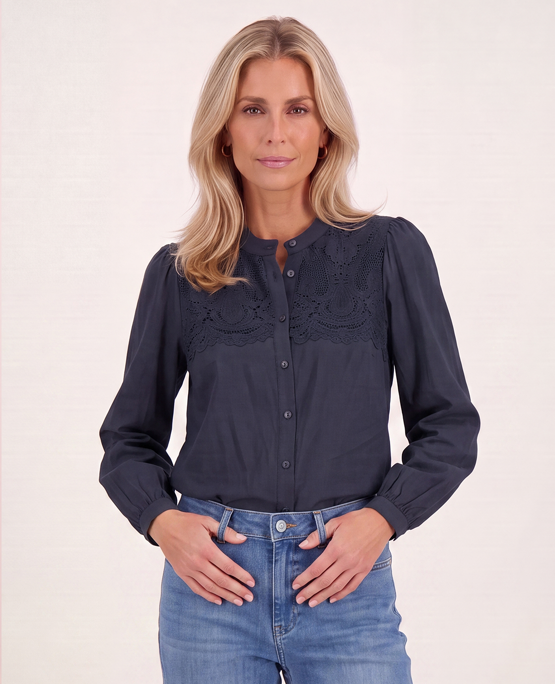 Blouse Tara | Donkerblauw