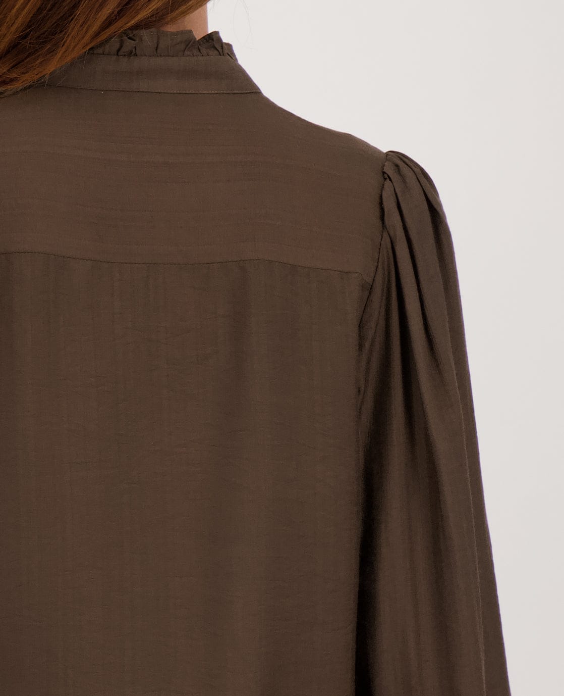 Je m'appelle Tops Top Ruffle | Cacao Brown