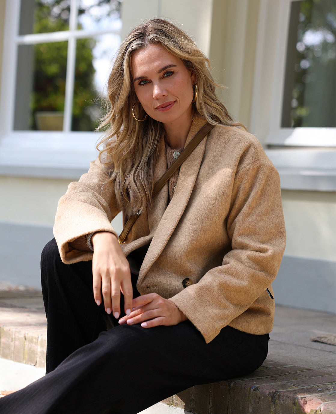 Coat Aveline | Camel Melange