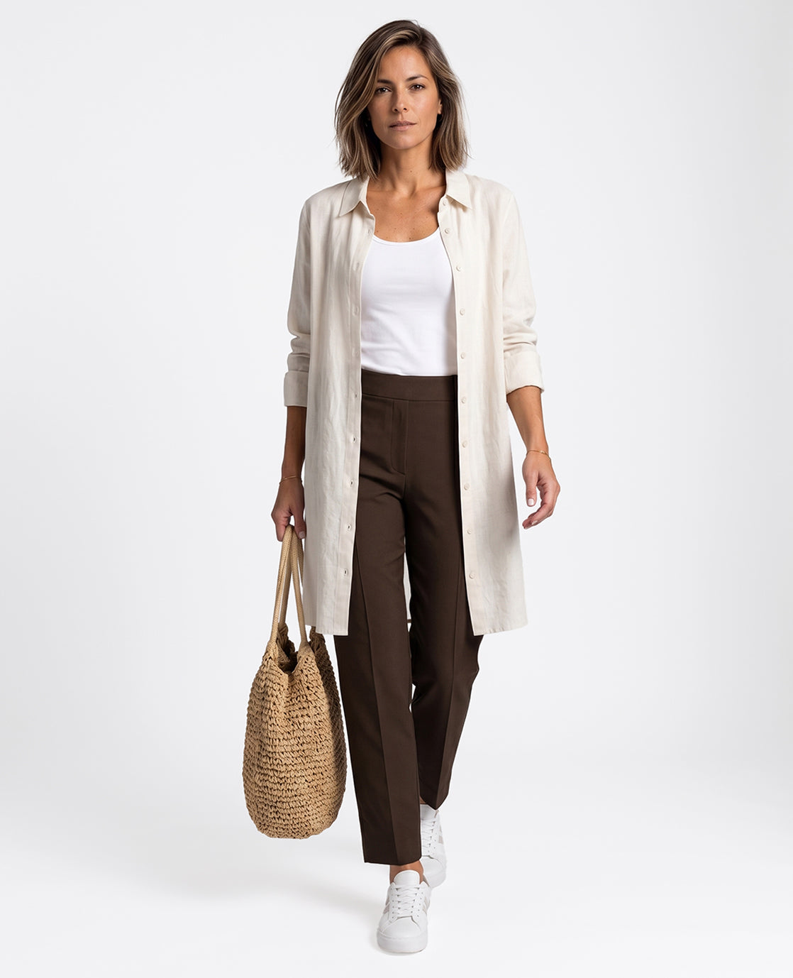 Pant Chino 7/8 Travel | Espresso