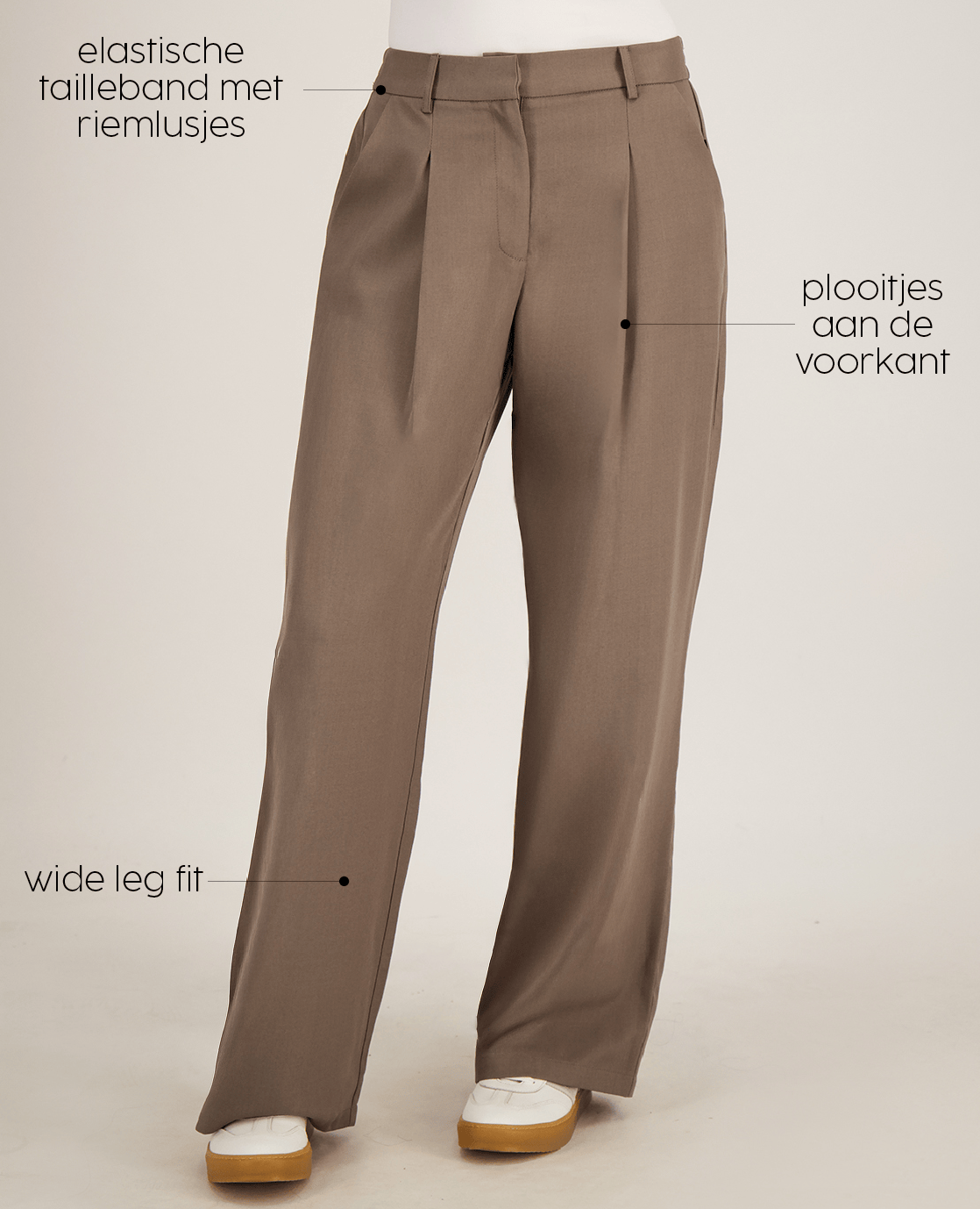 Je m'appelle Broeken Pant Rosie | Taupe