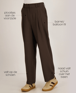 Je m'appelle Broeken Pant Liv | Espresso
