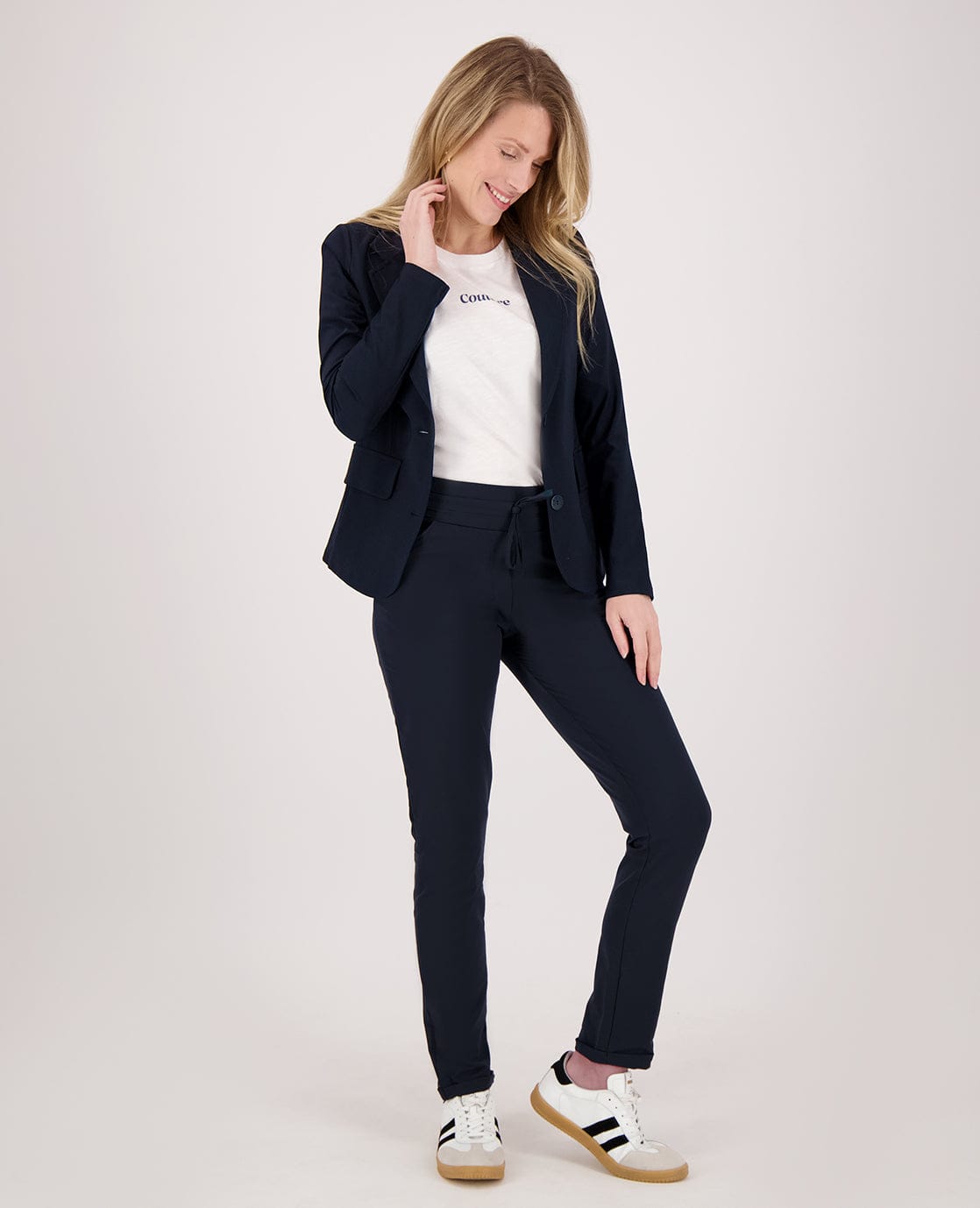 Je m'appelle Jassen Blazer Regular Travel | Donkerblauw