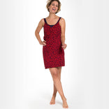 Je m'appelle Jurken Navy Rouge / S/M Robe Panthere | Navy Rouge