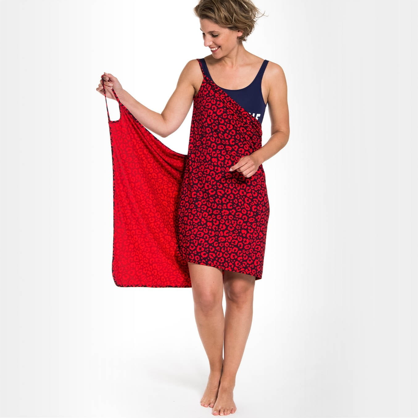 Je m'appelle Jurken Robe Panthere | Navy Rouge