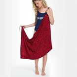 Je m'appelle Jurken Robe Panthere | Navy Rouge