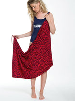 Je m'appelle Jurken Robe Panthere | Navy Rouge