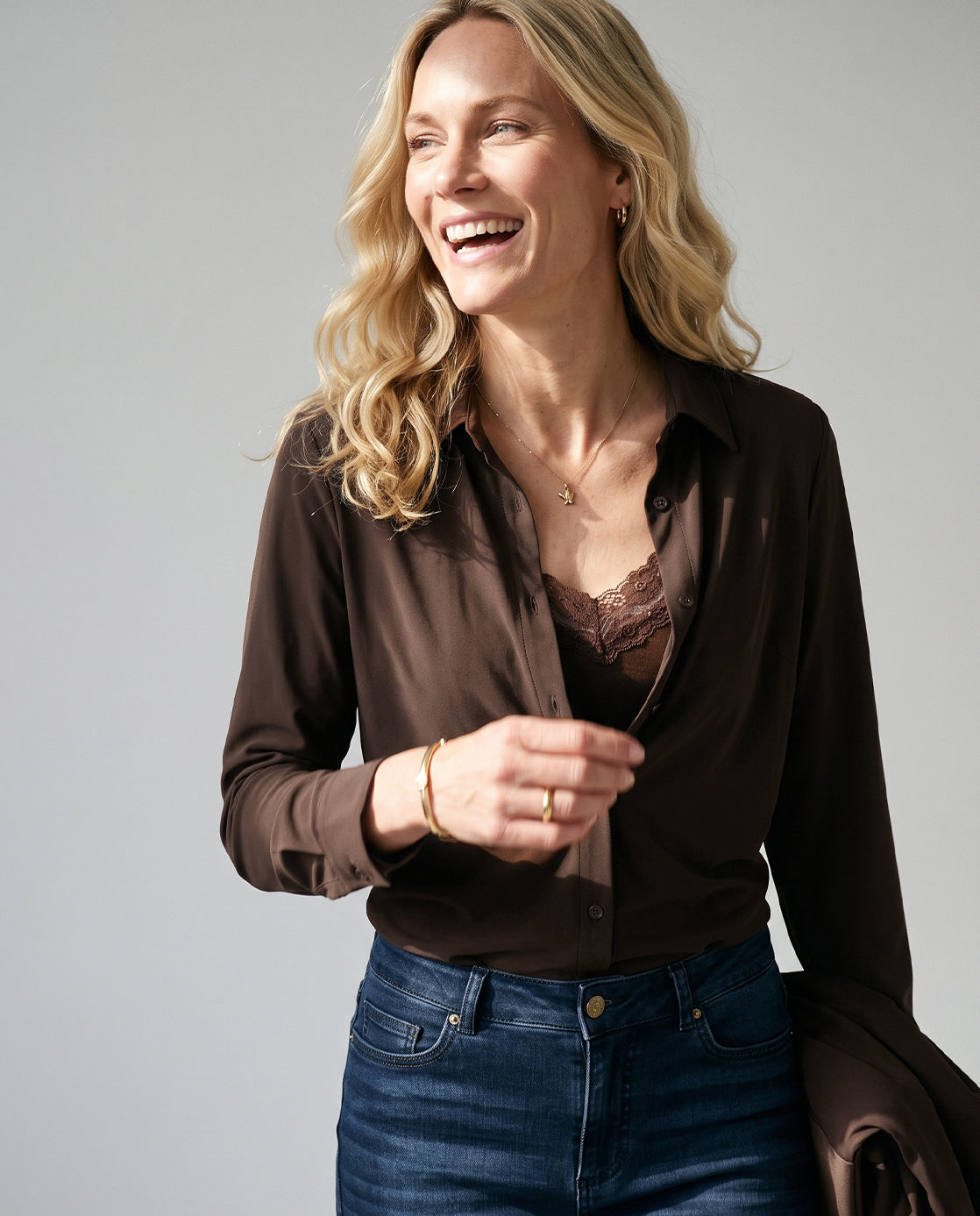 Blouse Perfecte Travel | Soft Cacao