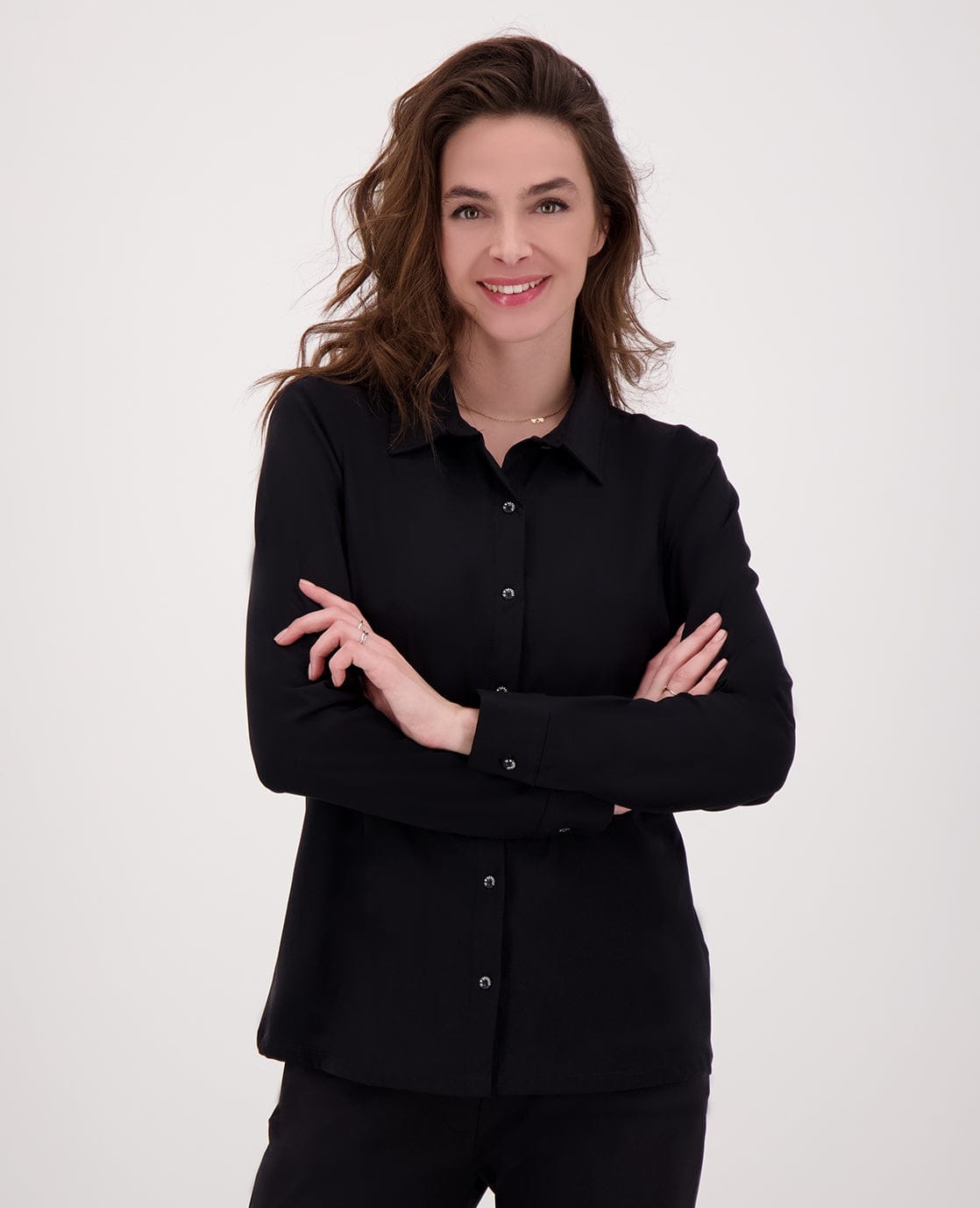 Je m'appelle Tops Blouse Perfecte Travel | Zwart
