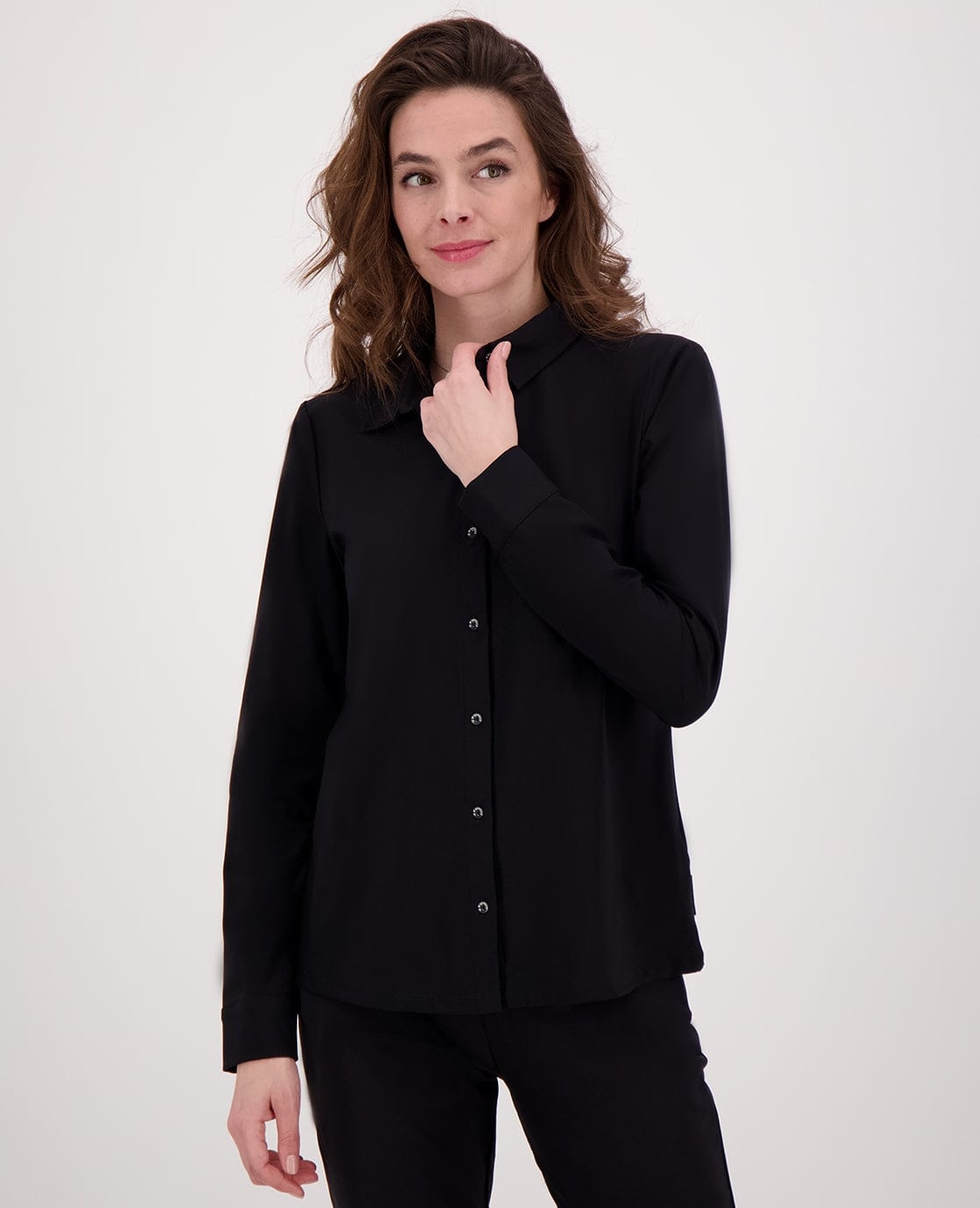 Je m'appelle Tops Zwart / XS Blouse Perfecte Travel | Zwart