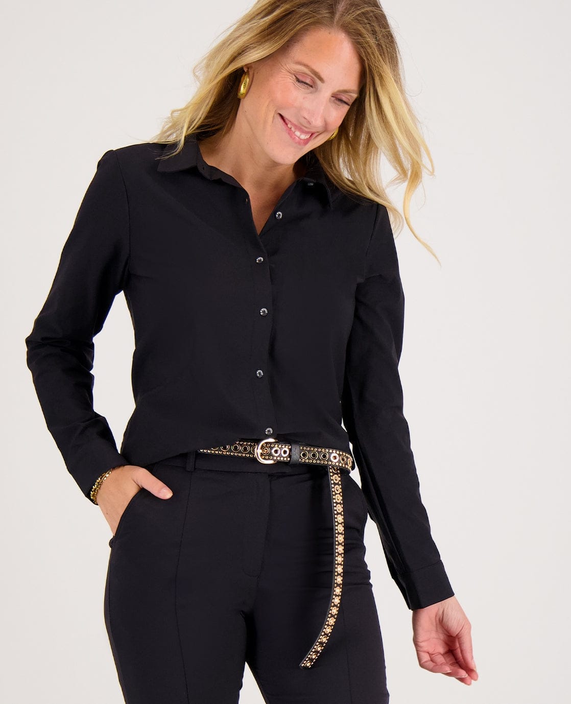 Je m'appelle Tops Blouse Perfecte Travel | Zwart