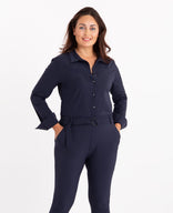Je m'appelle Broeken Jumpsuit Travel | Donkerblauw