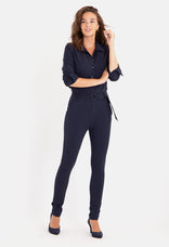 Je m'appelle Broeken Jumpsuit Travel | Donkerblauw