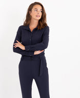 Je m'appelle Broeken Jumpsuit Travel | Donkerblauw