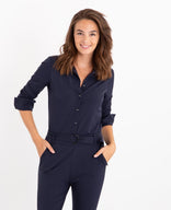 Je m'appelle Broeken Jumpsuit Travel | Donkerblauw