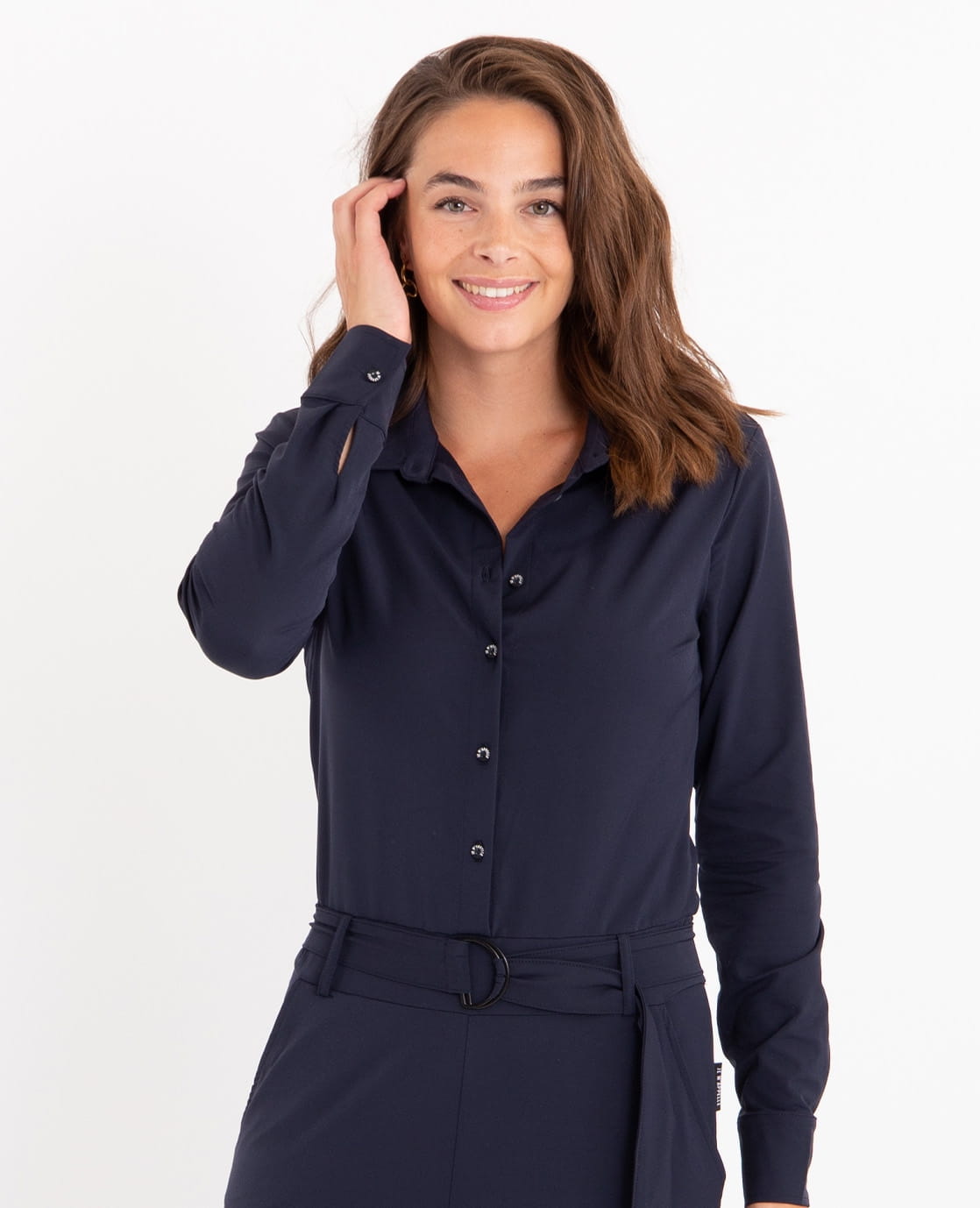 Je m'appelle Broeken Jumpsuit Travel | Donkerblauw