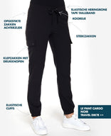 Je m'appelle Broeken Pant Cargo Travel | Zwart