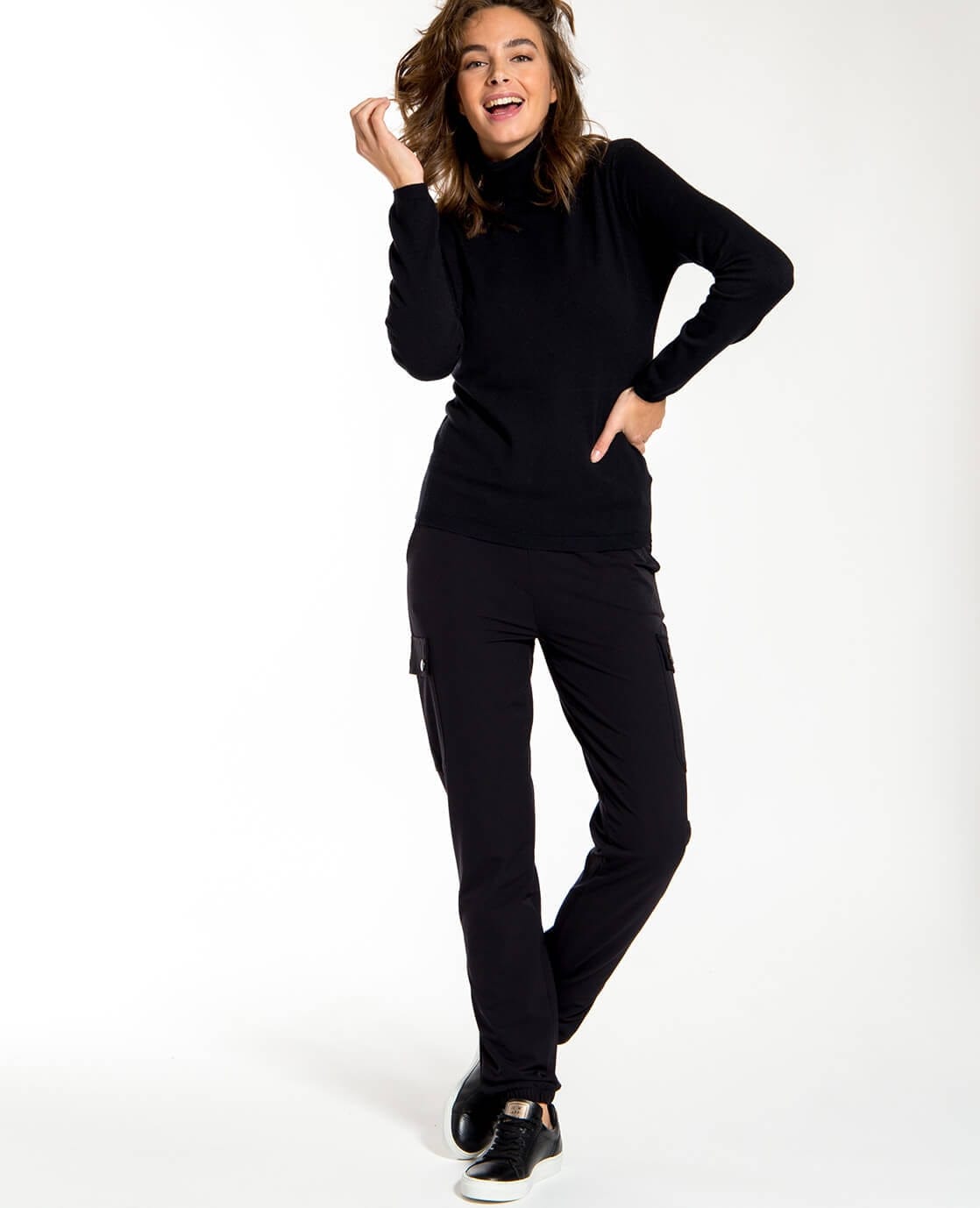 Je m'appelle Broeken Pant Cargo Travel | Zwart