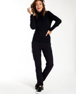 Je m'appelle Broeken Pant Cargo Travel | Zwart
