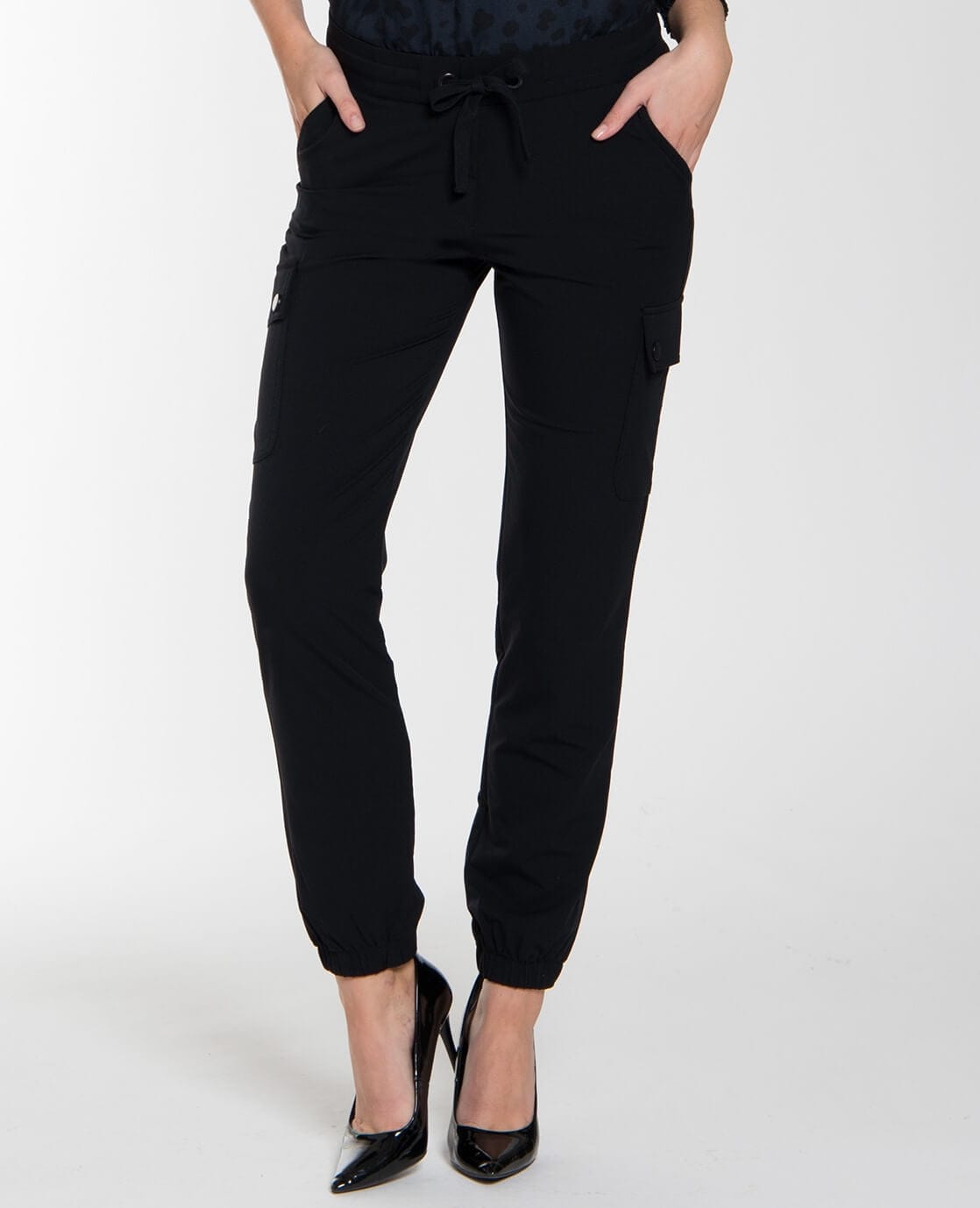 Je m'appelle Broeken Pant Cargo Travel | Zwart