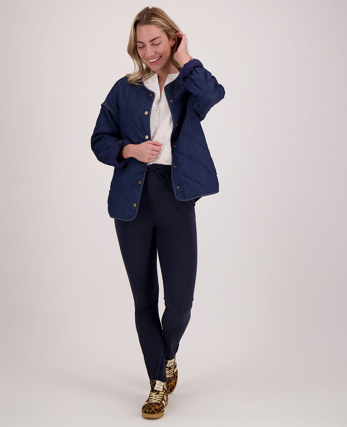 Je m'appelle Broeken Pant Regular Travel ++ | Donkerblauw