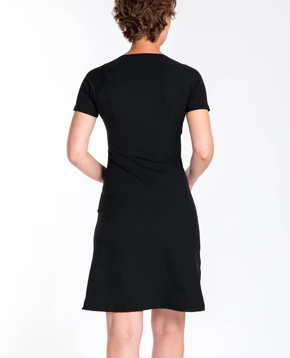 Je m'appelle Jurken Robe Cross Over Travel | Zwart