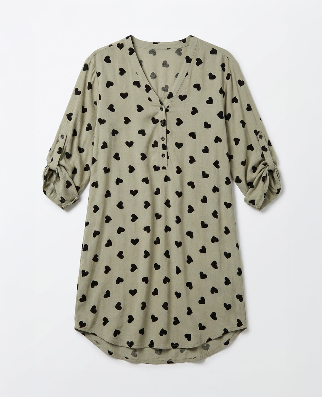 Robe Hearts | Grey Olive
