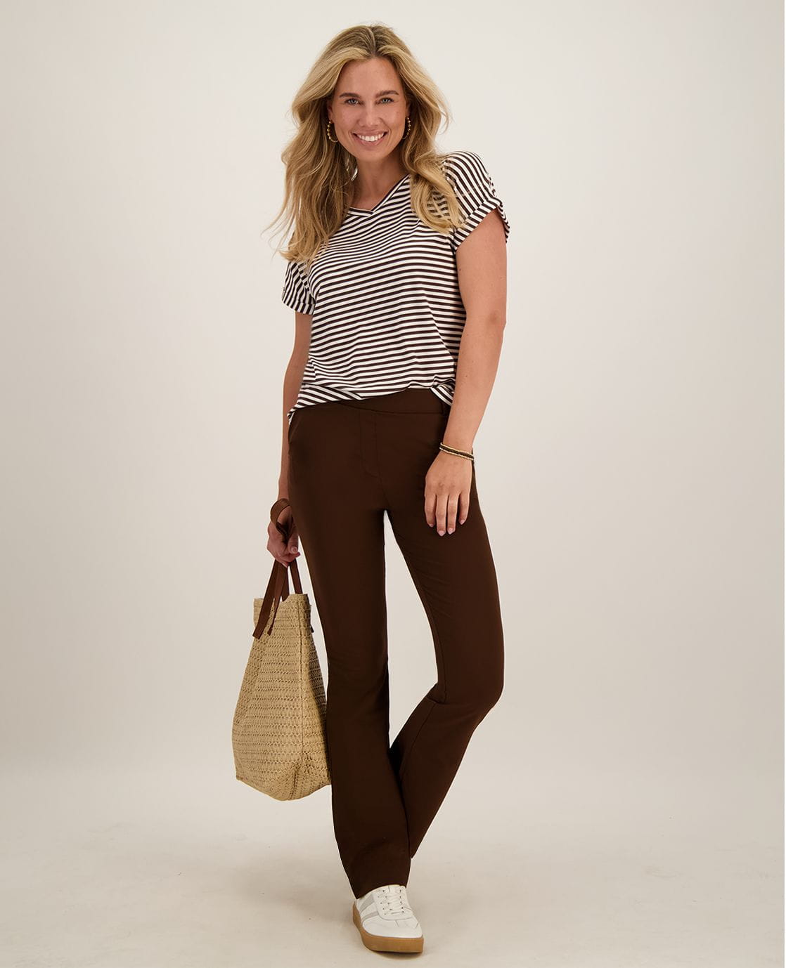 Je m'appelle Broeken Pant Isa Travel ++ | Soft Cacao