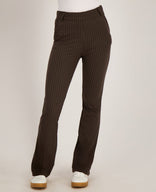 Je m'appelle Broeken Pant Isa Travel ++ | Espresso / Porcelain White