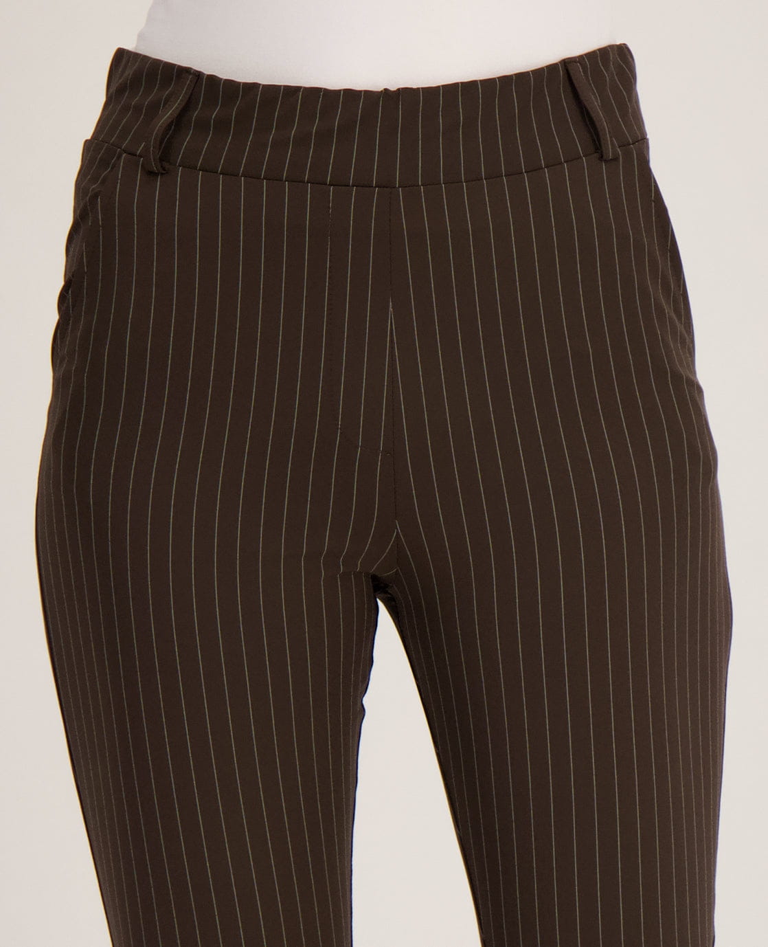 Je m'appelle Broeken Pant Isa Travel ++ | Espresso / Porcelain White