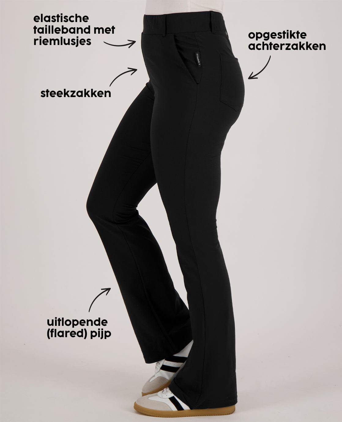 Je m'appelle Broeken Pant Isa Travel ++ | Zwart