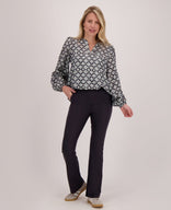 Je m'appelle Broeken Zwart / XS / Regular Pant Isa Travel ++ | Zwart