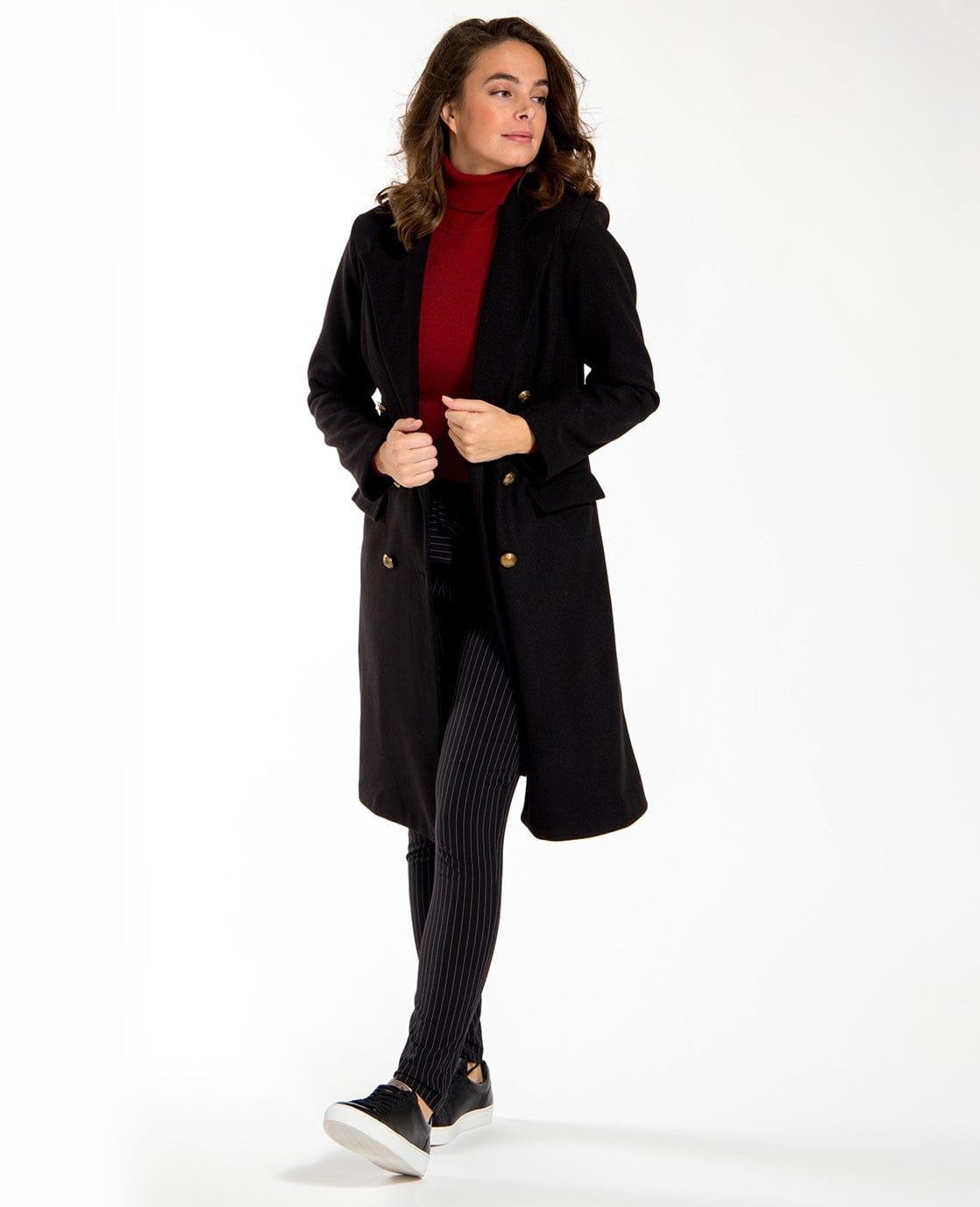 Je m'appelle Tops Pull ColTango Rouge | Rouge
