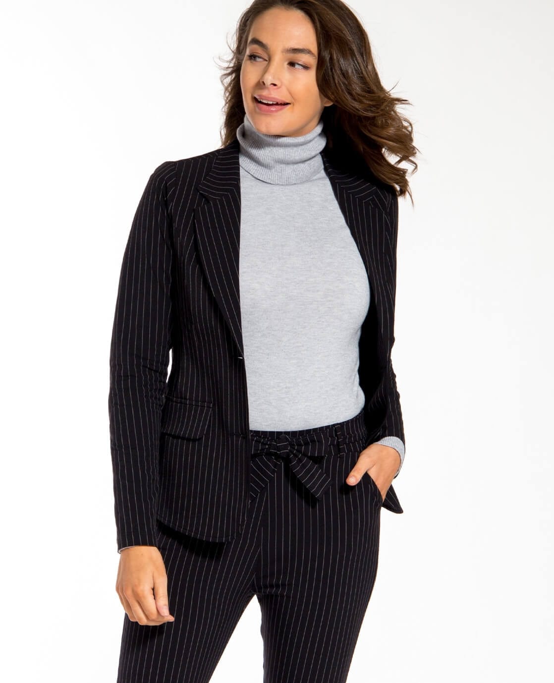 Je m'appelle Tops Pull ColLight Grey Melange | Light Grey