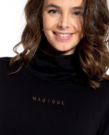 Je m'appelle Jurken Sweatdress Collar | Zwart