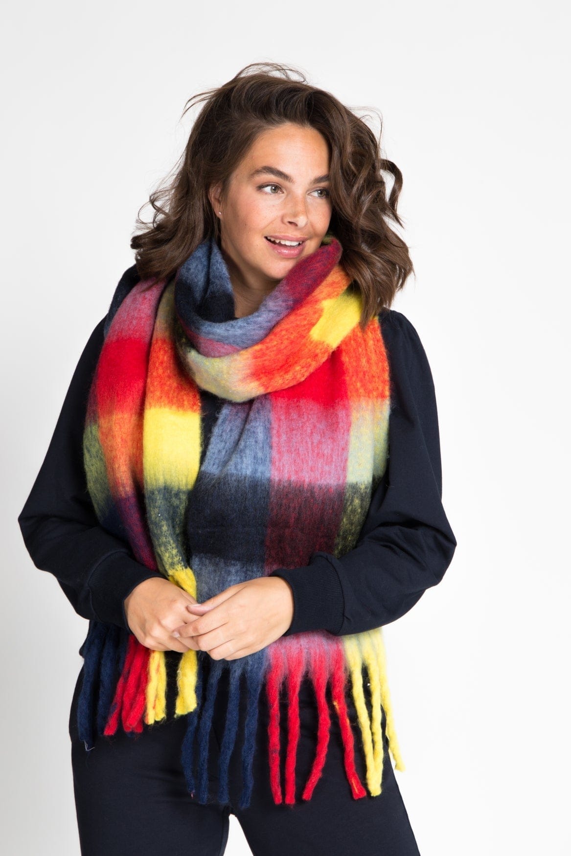 Je m'appelle Accessoires Multicolor/Blauw / One Size Sjaal Elle | Multicolor/Blauw