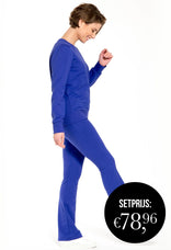 Je m'appelle Broeken Sweat Pant Flare | Royal Blue