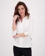 Je m'appelle Tops Top Collar Travel | Wit