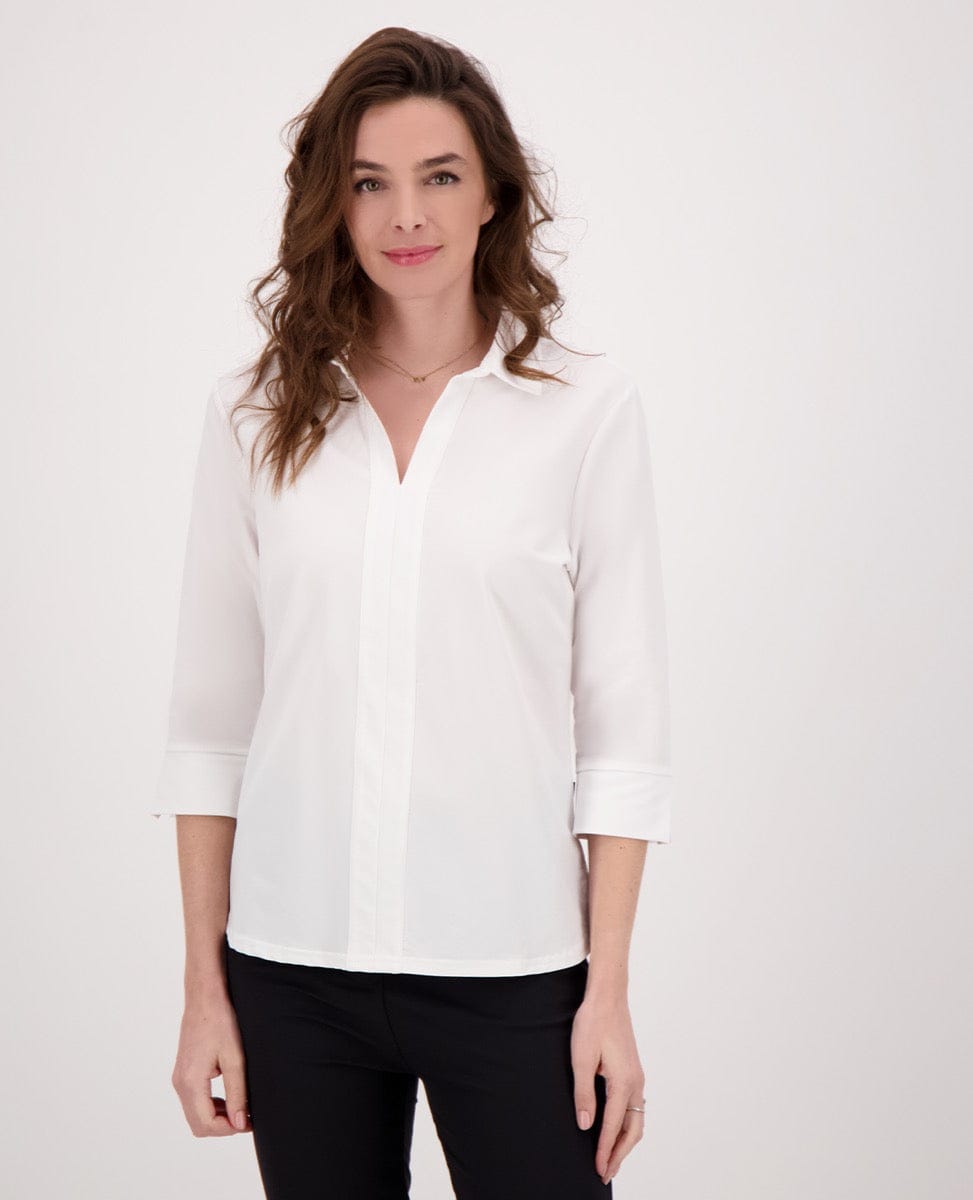 Je m'appelle Tops Top Collar Travel | Wit