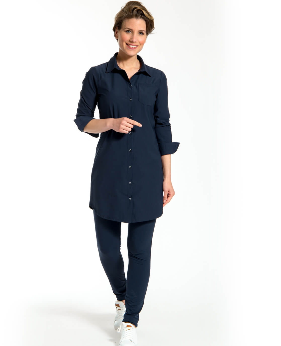 Je m'appelle Jurken Tunique Travel | Donkerblauw