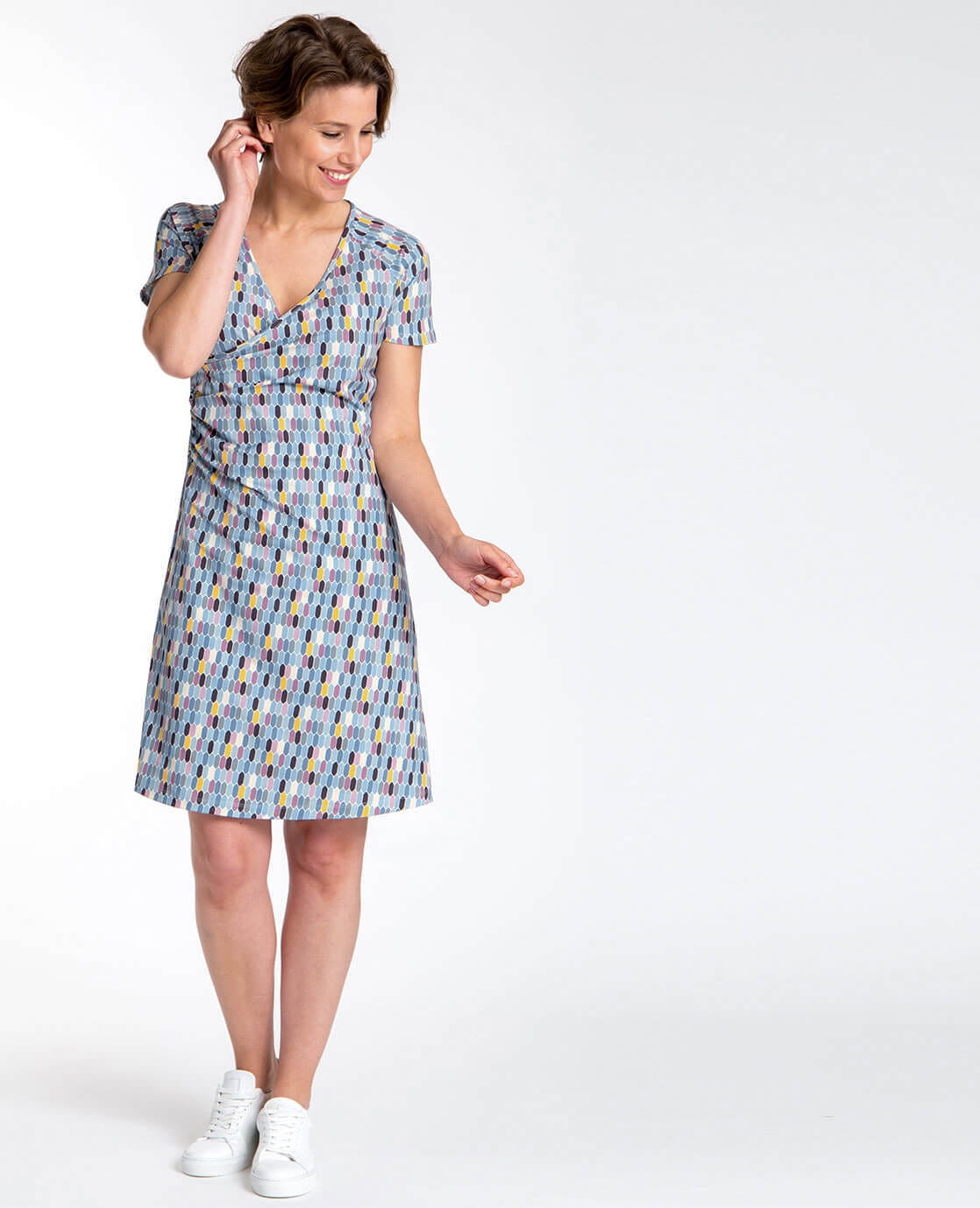 Je m'appelle Jurken Multicolor / XS Robe Cross Over Travel | Multicolor