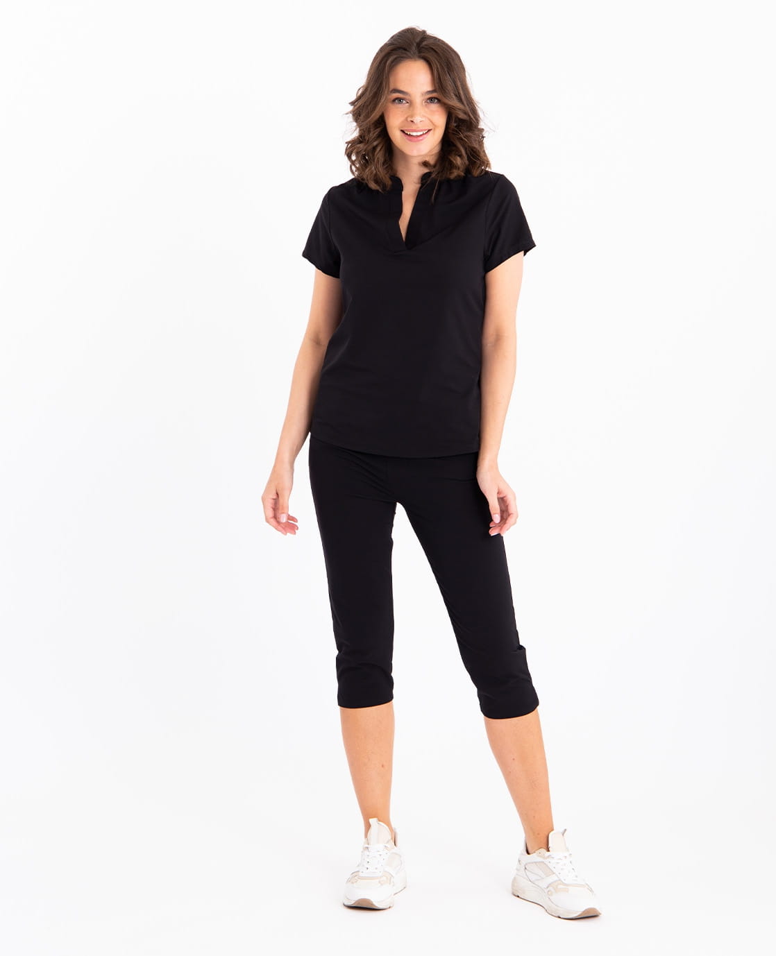 Je m'appelle Broeken Capri Travel | Zwart