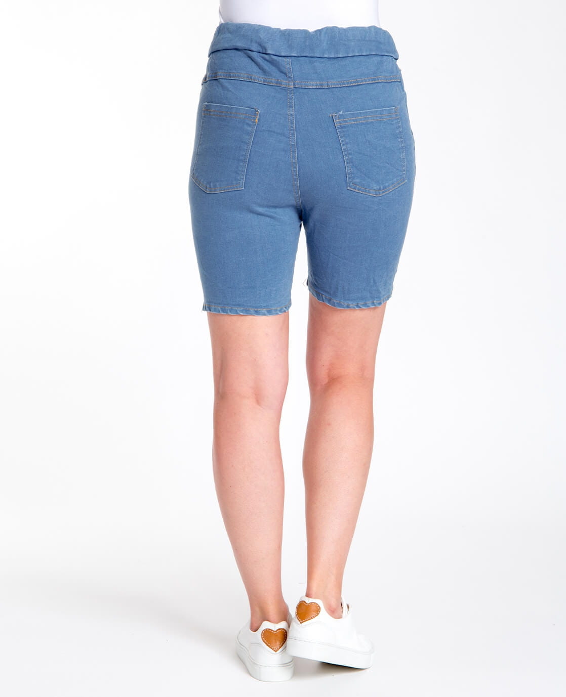 Je m'appelle Broeken Crinc Short Comfortable | Light Denim