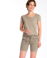 Je m'appelle Broeken Taupe / XS Crinc Short Comfortable | Taupe