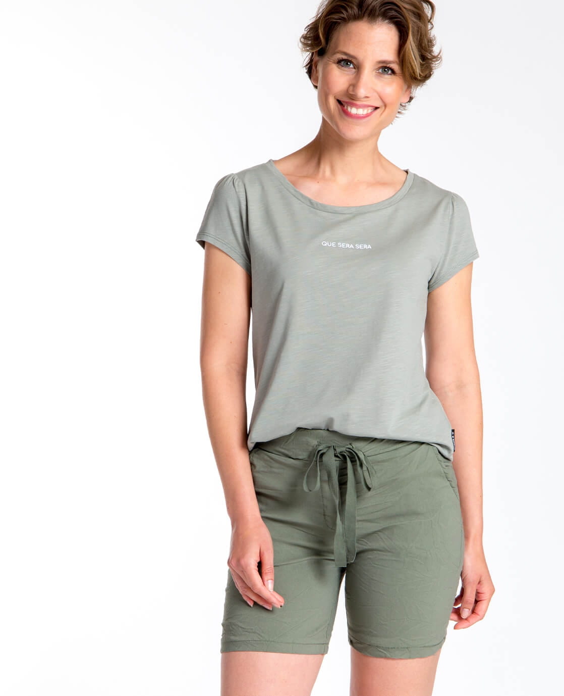 Je m'appelle Broeken Classic Green / XS Crinc Short Comfortable | Classic Green
