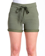 Je m'appelle Broeken Crinc Short Comfortable | Classic Green