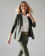 Je m'appelle Jassen Blazer Perfecte Travel | Deep Olive